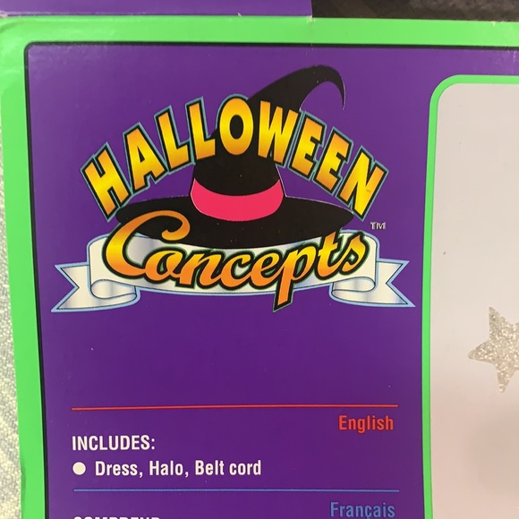 Halloween Angel adult costume, dress, belt, halo, one size - never worn - Picture 5 of 5